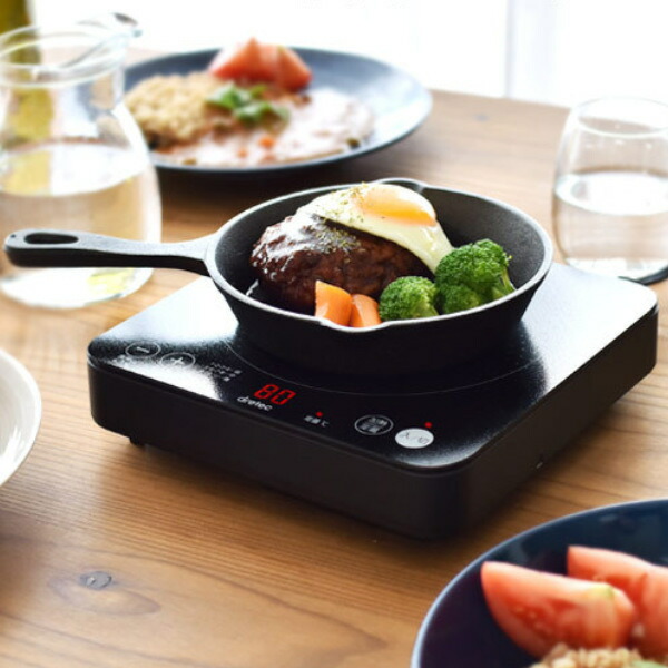 IHコンロ 卓上 1口 IHクッキングヒーター ピッコリーノ ドリテック （ IH調理器 卓上コンロ コンパクトサイズ IH コンロ 小型 1人用 1人鍋 電磁調理器 調理家電 キッチン家電 調理家電 ブラック ）【3980円以上送料無料】