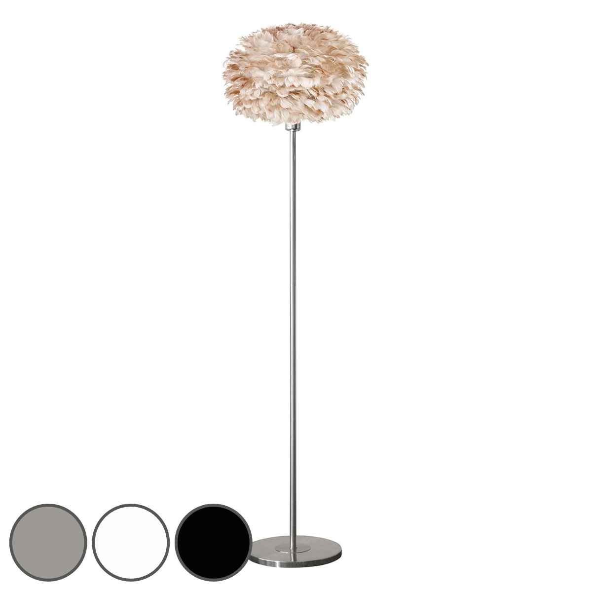 フロアライト UMAGE Eos Medium ライトブラウン （ 送料無料 照明 間接照明 スタンドライト ライト 照明器具 LED led 専用 北欧 インテリア おしゃれ フロアランプ ランプ フットスイッチ スタンド 羽毛 リビング ダイニング 寝室 ） 【3980円以上送料無料】