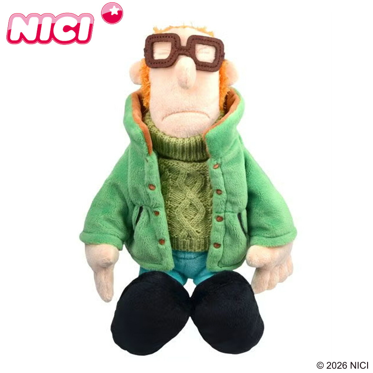 NICI ファーマー クラシック 40cm ぬいぐるみ ひつじのショーン ( ニキ ヌイグルミ 人形 かわいい キャラクター グッズ 牧場主 もこもこ 縫いぐるみ おもちゃ 玩具 子ども ごっこ遊び インテリア 雑貨 飾り )【3980円以上送料無料】