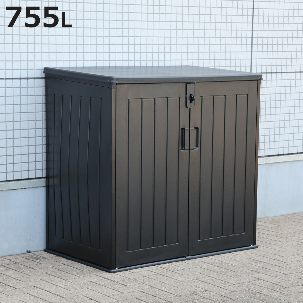物置 屋外収納庫 ガーデンストレージ （ 大容量 収納ボックス 屋外 ストッカー 幅115&times;奥行71&times;高さ112cm 755L 大型 収納庫 金属製 フタ付き 上開き 前開き ベランダ ガーデニング アウトドア 防災 用品 グッズ 入れ 収納ケース ）【3980円以上送料無料】｜お弁当グッズのカラフルボックス 17,486円