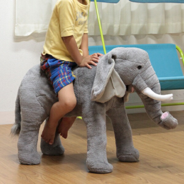 楽天市場】【値下げ】アニマル スツール ゾウ ぬいぐるみ 耐荷重80kg