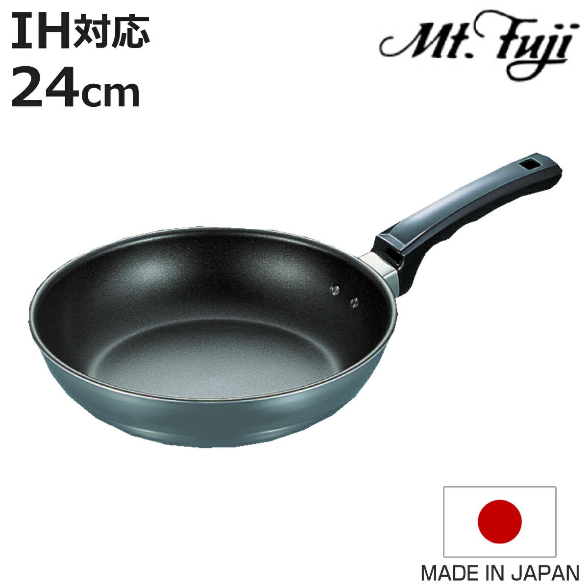 フライパン 24cm IH対応 フライパンDX フジノス 日本製 （ ガス火対応 アルミ ステンレス ふっ素加工 フッ素加工 24センチ 国産 3層構造 フッ素コーティング クラッド 熱伝導 職人 手仕事 本格 燕三条 ）【3980円以上送料無料】