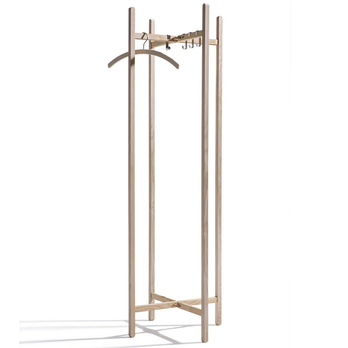 クロスツリー Clothes Tree 物干し サイドバイサイド （ 物干し竿 ランドリー ハンガーラック 天然木 完成品 衣類 ハンガー 洗濯 ランドリーグッズ 木製 ）【3980円以上送料無料】