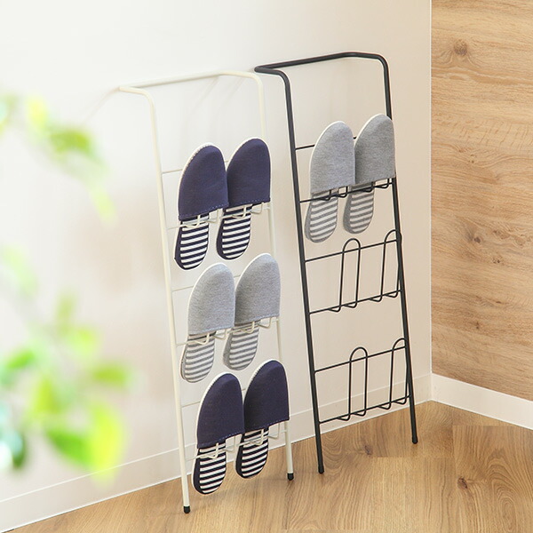 楽天市場】【特典付き】 スリッパラック 壁掛け アイアン ラダーラック