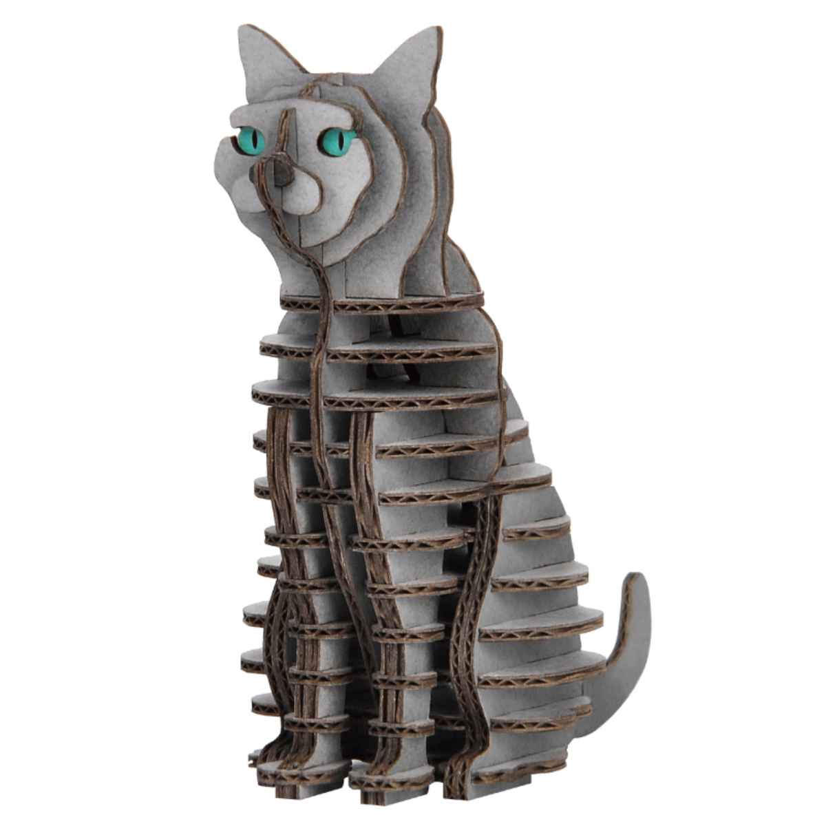 本杉琉　ダンボールアート　猫　２個セット 本杉琉ダンボールアート猫2個セット