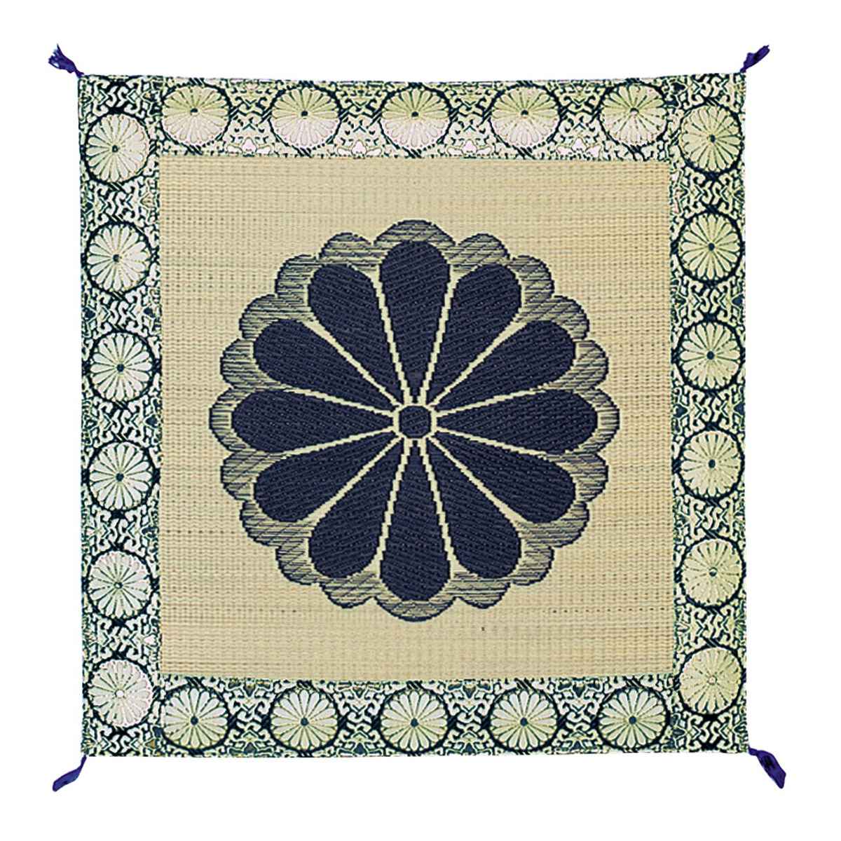 【楽天市場】座布団 国産い草御前座布団 王朝 70×70cm （ 送料無料 仏前座布団 ざぶとん 夏用 い草 日本製 仏前 法要 法事 仏壇座