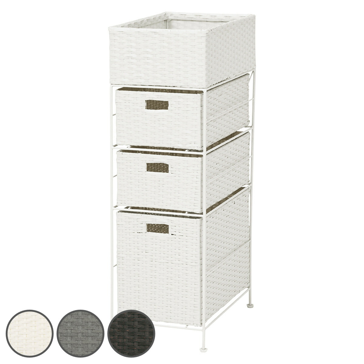 楽天市場】籐 ランドリーボックス 2段 幅51cm （ 送料無料 ラタン家具