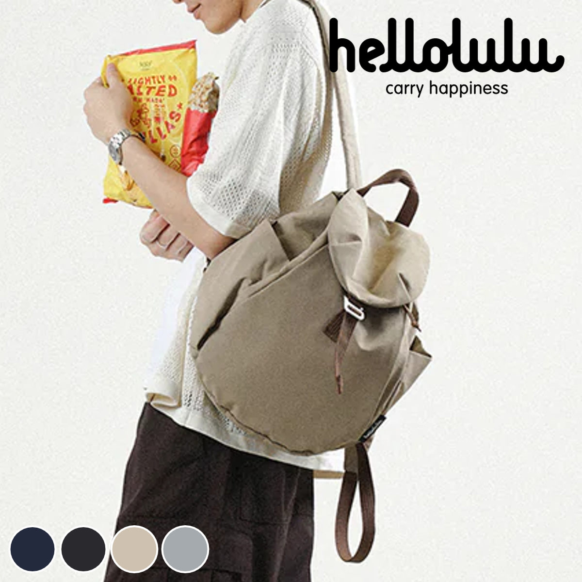【25年FW新色】 リュック hellolulu ローリー RORY （ ハロルル リュックサック バッグ バックパック デイパック かばん 鞄 レディース メンズ 巾着 ナイロン 軽い 撥水 通学 通勤 マザーズバッグ おしゃれ ）【3980円以上送料無料】 10,622円