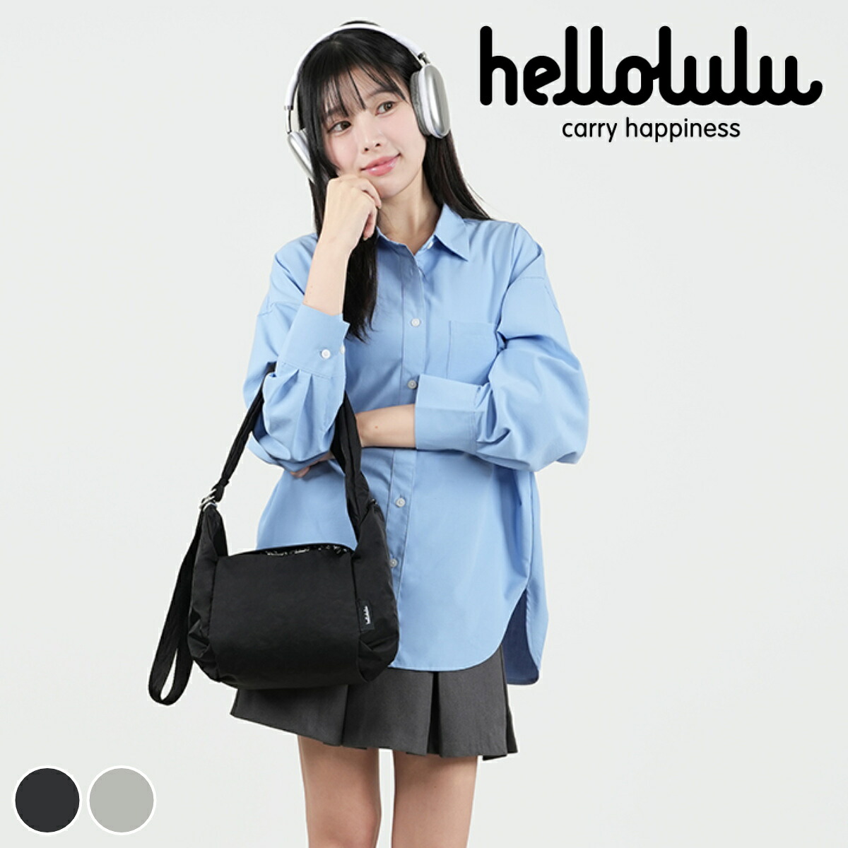 【26年SS新色】 ショルダーバッグ hellolulu ミロ MILO ( ハロルル バッグ ミニショルダー レディース メンズ 軽い 撥水 ナイロン クロスボディ 斜め掛け 肩掛け ファスナー コンパクト おしゃれ )【3980円以上送料無料】