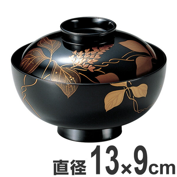 椀　吸い物椀　エビ　浮彫？　蒔絵？　漆？　木製？　10セット　(284) 吸い物椀 お椀 木製 黒漆塗 高台寺見返し菊 吸い物 椀 漆塗 磨