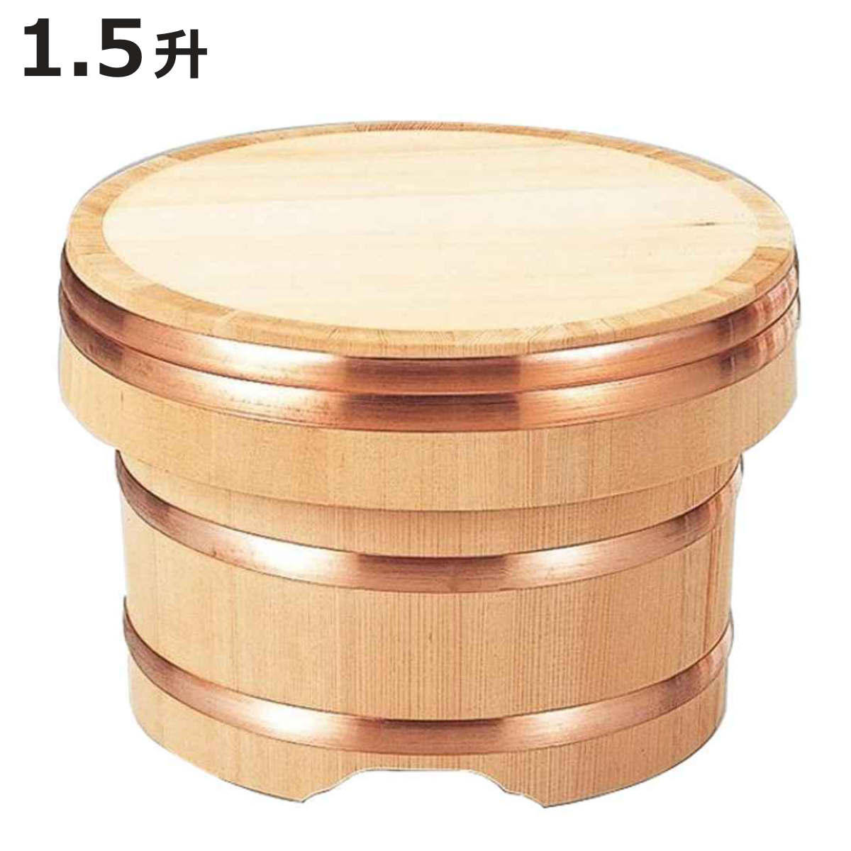楽天市場】おひつ 木製 1.5升用 江戸びつ お櫃 江戸櫃 かぶせ蓋 業務用