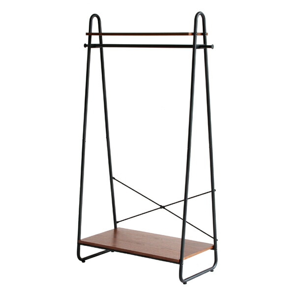 ワンピなど最旬ア アイアン コート掛け 洋服掛け コートハンガー 衣類収納 送料無料 幅90cm Anthem 木棚 アイアンフレーム ハンガーラック ハンガー 3980円以上送料無料 棚板 ウォルナット ウォールナット ブルックリンスタイル レトロ ヴィンテージ調
