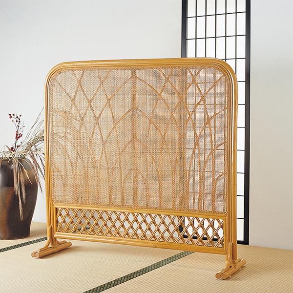 衝立 ラタン 間仕切り パーテーション 籐家具 高さ101cm( 送料無料 和 アジアン 間仕切り 日除け パーティション 衝立 ついたて ) 【3980円以上送料無料】|お弁当グッズのカラフルボックス