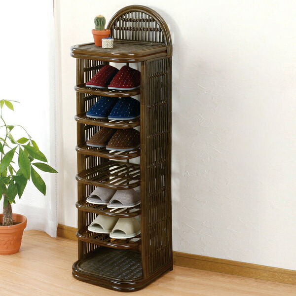 マニー ステンシルローズ　スリッパラック　木製　インテリア　日本製　新品 Amazon.co.jp: マニー ステンシルローズ スリッパラック 木製