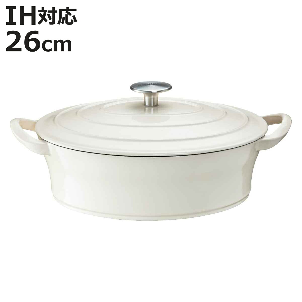 楽天市場】野田琺瑯 鍋 両手鍋 浅型 日本製 IH ガス 直火 ルーク