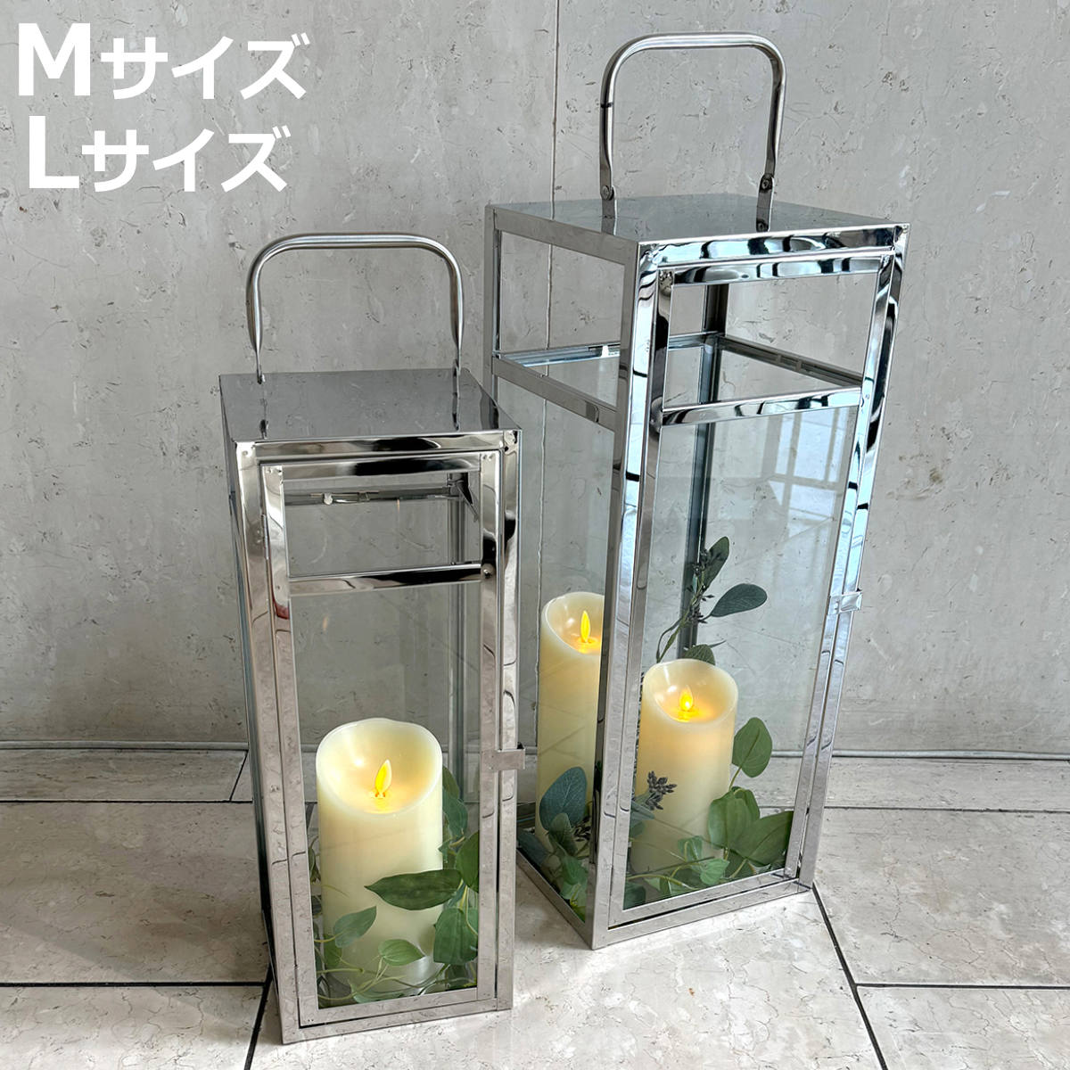 楽天市場】ランタン 薄型S // キャンドルランタン ガラスランタン