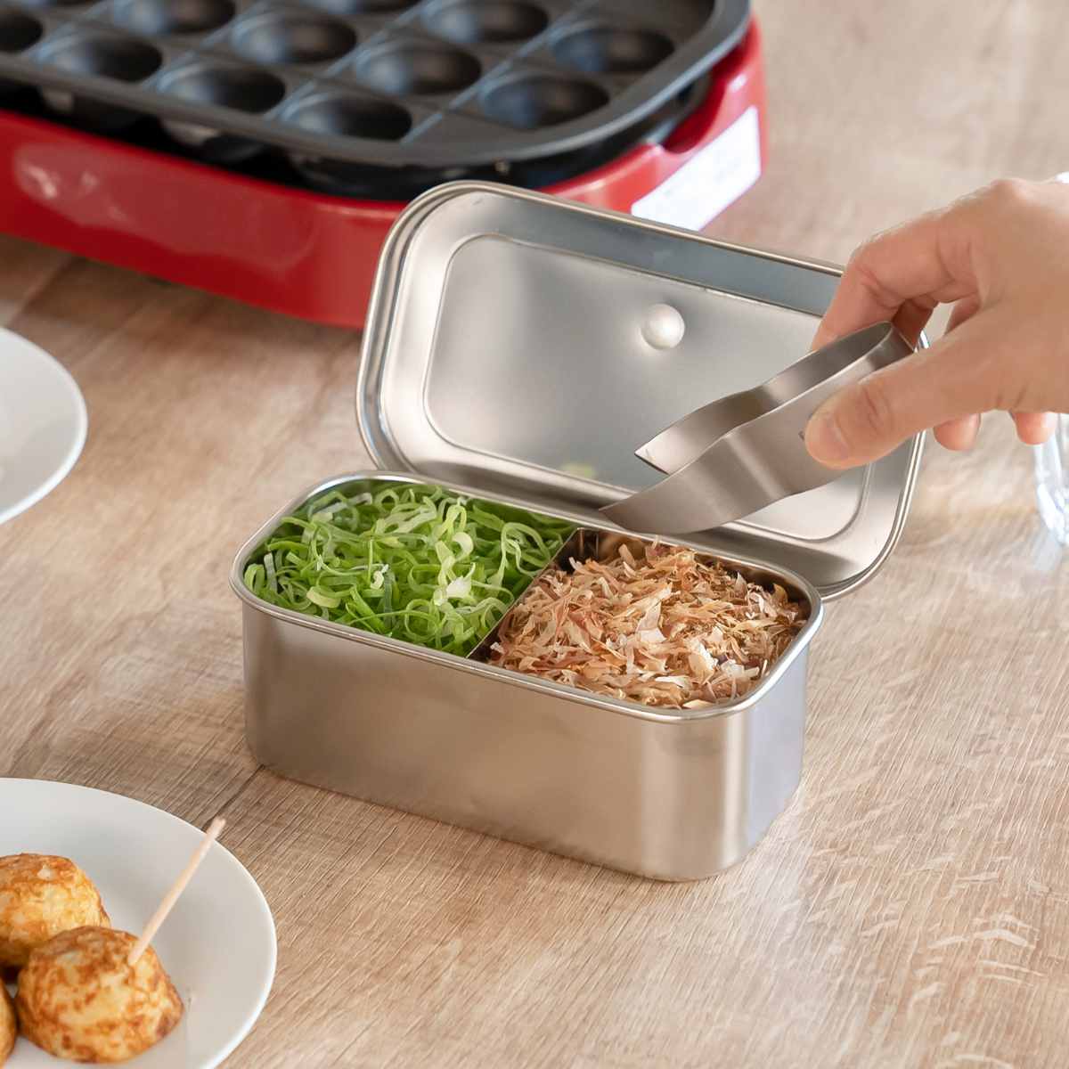 ステンレス　蓋付き角型バット　薬味入れ　調味料入れ 薬味入れ ステンレス 蓋付き 小分けバット 4個入り 業務用 調味