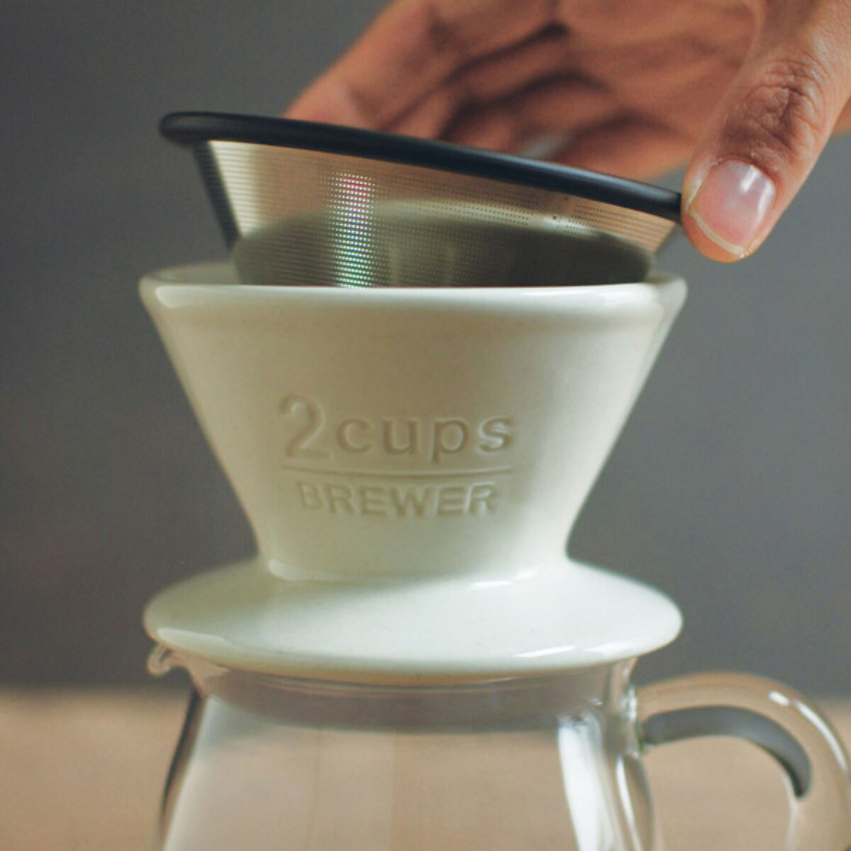 KINTO キントー SLOW COFFEE STYLE SCS ステンレスフィルター 4cups ( コーヒーフィルター 4杯用 スローコーヒースタイル コットン 60枚入り コットン製 コットンフィルター ペーパーレス 紙フィルター不要 おしゃれ )【3980円以上送料無料】