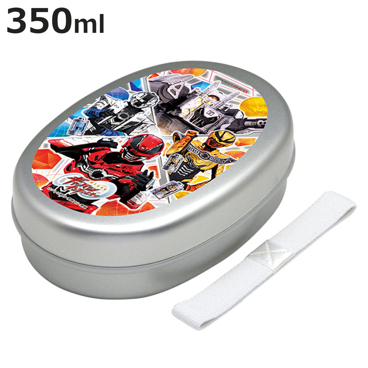超宇宙刑事ギャバン 弁当箱 アルミべんとう 350ml （ ギャバンインフィニティ お弁当箱 ランチボックス 一段 子供 超ギャバン お弁当 弁当 幼稚園 保育園 保温庫対応 ランチベルト付き キッズ ）【3980円以上送料無料】画像
