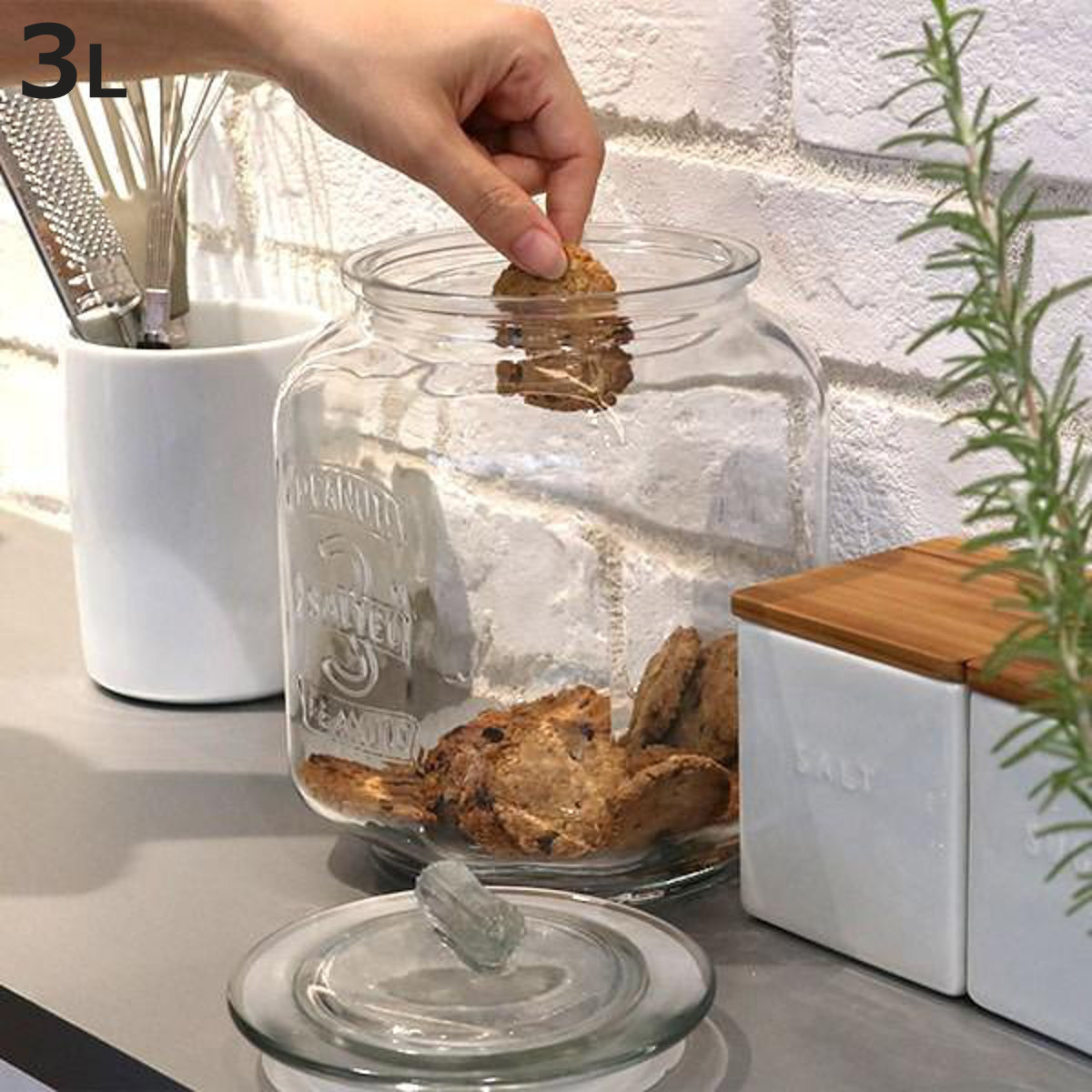 楽天市場】アンティーク クッキージャー【5.0L】調味料 キャンディー