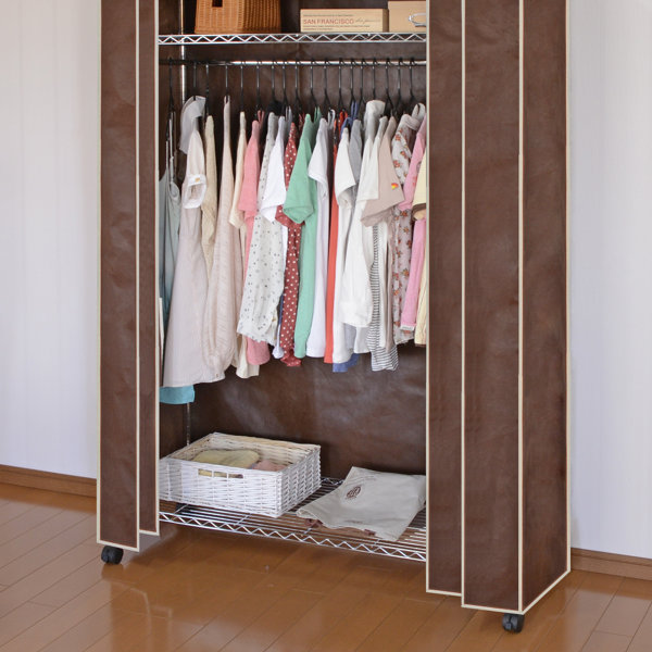 ハンガーラック 包み隠しツキ 鋼鉄ラック 横幅1cm 送料無料 オーバハンガー 洋服掛け 洋服ラック 辞ワンピース 洋服収納 コート掛け 衣収納 専用カバー 象牙 褐色 乙 3980円形以上送料無料 Jacforklift Com Br