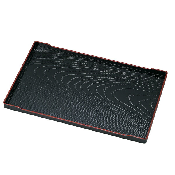 楽天市場】お盆 36×26cm トレー 長盆 恵比寿盆 黒天朱 尺2寸