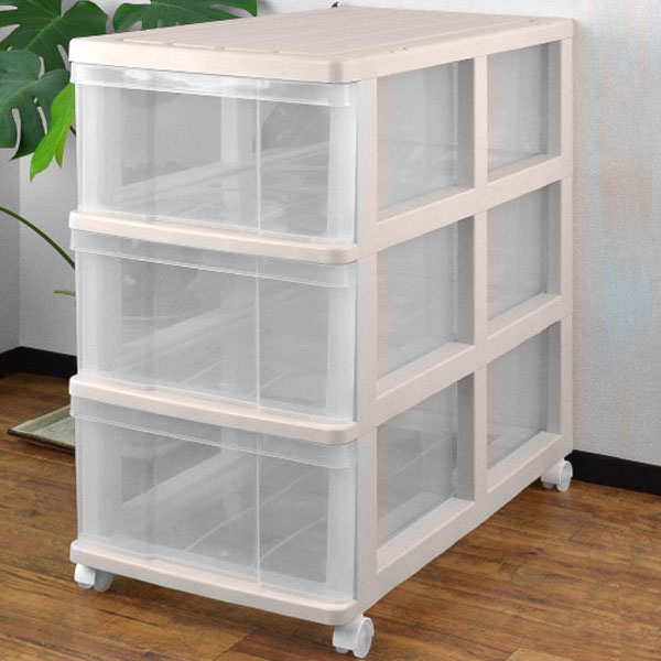 楽天市場】収納ケース クローゼット収納ケース 3段 引き出し