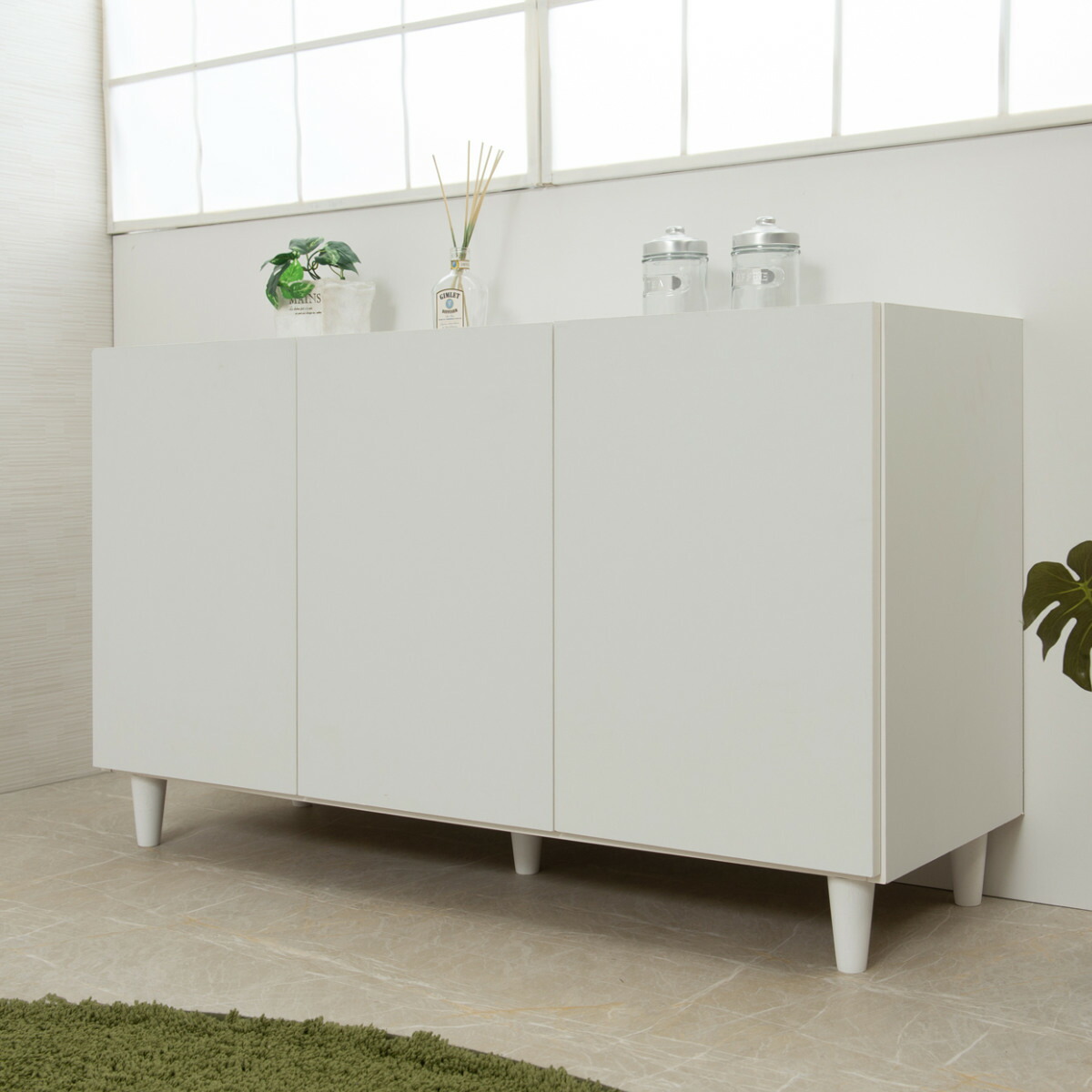 楽天市場】日本製キャビネット 白 【LEG 日本製 引出し付き 脚付き