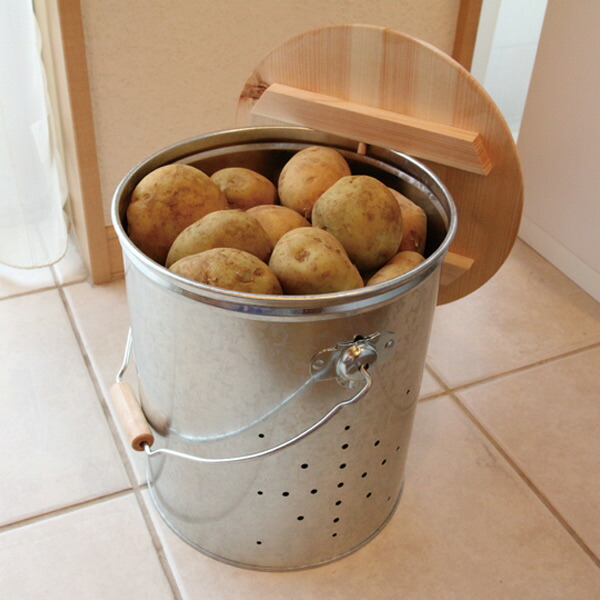 野菜ストッカー 小サイズ Obaketsu ひのき オバケツ キッチンストッカー フタ付き フードストッカー ベジタブルストッカー 日本製 根菜保存 根菜入れ 送料無料 野菜保存 野菜入れ 野菜収納庫 予約 オバケツ