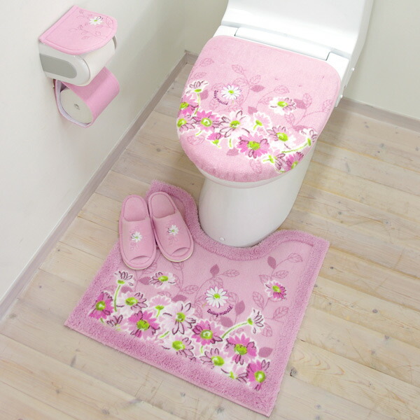 Mens Floral Pattern with Daisies Slippers for Mens Athletic Bathroom Shoes