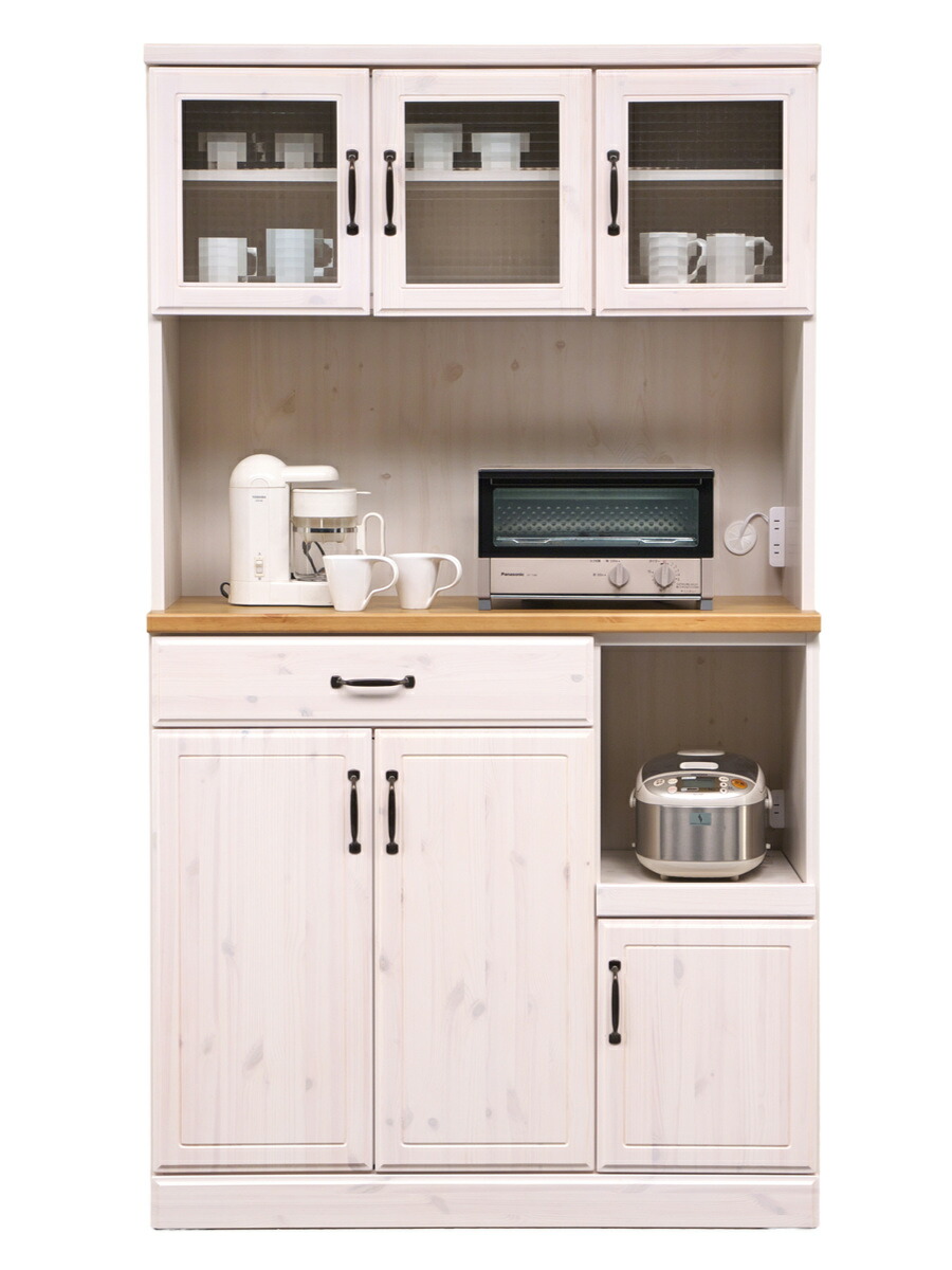 最安値に挑戦 食器棚 可愛いキッチンボード 大阪 カントリー調 キッチン収納