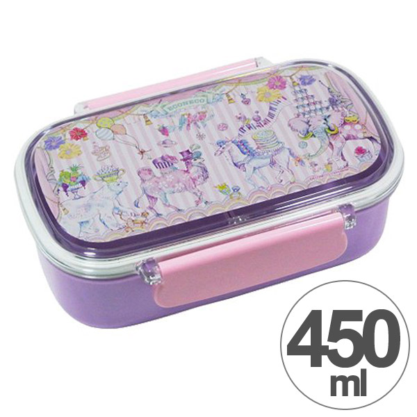 楽天市場 在庫限り 入荷なし お弁当箱 1段 エコネコ アニマルパレード 450ml 食洗機対応 弁当箱 ランチボックス 子供用お弁当箱 1段 弁当箱 中子付き 絵子猫 Econeco 3980円以上送料無料 お弁当グッズのカラフルボックス