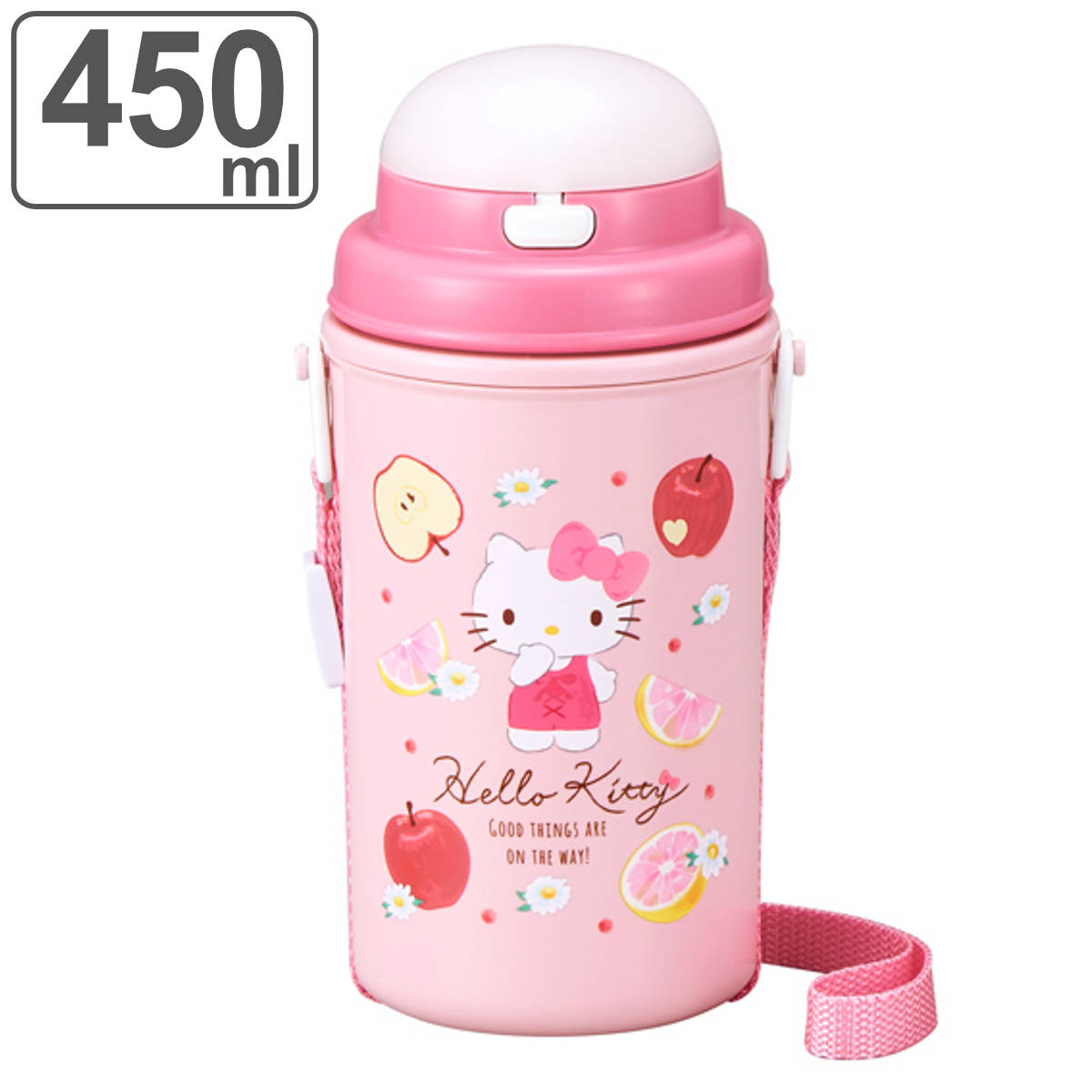 楽天市場】水筒 プラスチック ストロー 軽量 ハローキティ