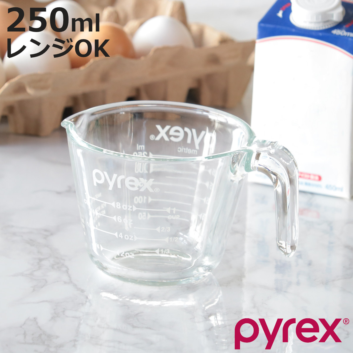 【楽天市場】PYREX 計量カップ 500ml 耐熱ガラス 取っ手付き メジャーカップ （ パイレックス 耐熱 ガラス 500 計量 カップ 目盛  食洗機 電子レンジ オーブン 対応 冷凍 冷蔵 保存 オーブン対応 強化ガラス 目盛り付き 調理 衛生的 ）【3980円以上送料無料 ...