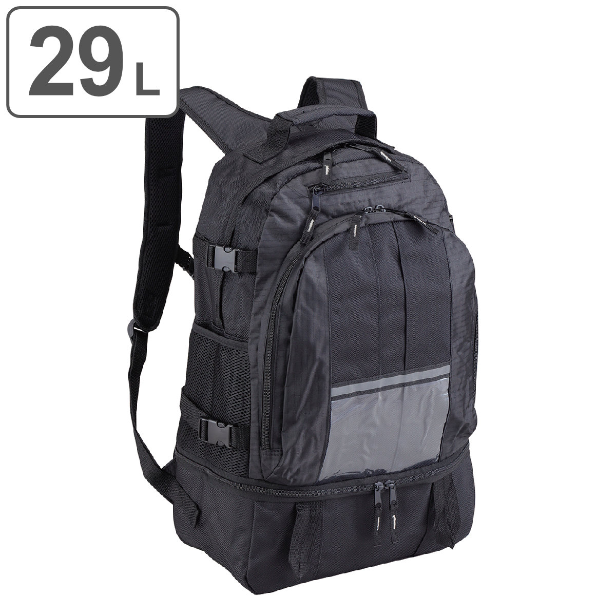 【法人限定】 ゲンバッグ スタンダードタイプ GNB-1 黒 520×350×160mm （ 送料無料 29L リュックサック リュック 現場用リュック ツールバッグ 大容量 約 30L 大型 作業 工事 プロ用 ヘルメット 安全靴 収納 現場用 ） 【3980円以上送料無料】