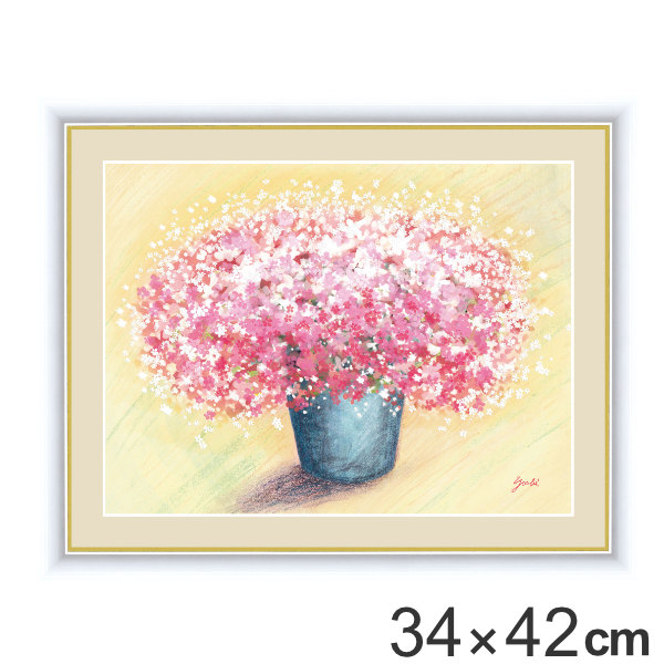 絵画 可愛いピンクのブーケ 34 42cm 洋美 額入り 巧芸画 インテリア 送料無料 壁掛け ポスター アートフレーム アートポスター 絵 風水 花 植物 玄関 リビング 廊下 壁飾り 明るい 店舗 おしゃれ 3980円以上送料無料 Andapt Com