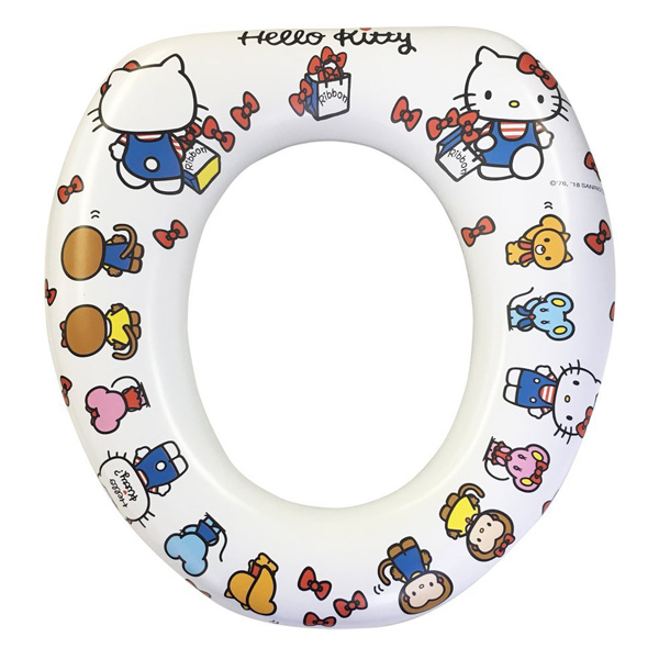 楽天市場 ソフトシート I M Kitty トイトレ トイレトレーニング トイレトレーナー 補助便座 トイレ補助 トイレ練習 置くだけ 自立 おすすめ 男の子 女の子 子供 赤ちゃん ベビー クッション キティ キャラクター グッズ 857 ベビー用品 キス ベビー