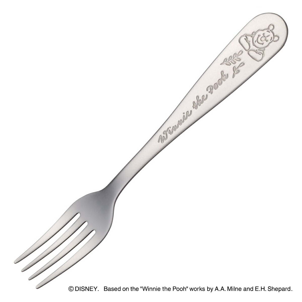 フォーク 18cm ケーキ ステンレス製 カトラリー くまのプーさん デザート 食洗機対応 刻印 ケーキフォーク ステンレス