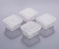 保存容器　ミニミニシール容器　Ｌ　（４個入り 食品 冷凍 ） 