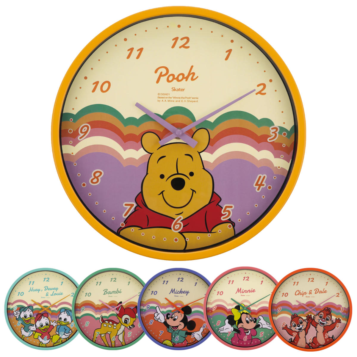 楽天市場】 ディズニー 掛け時計 レトロ ミニーマウス 壁掛け時計