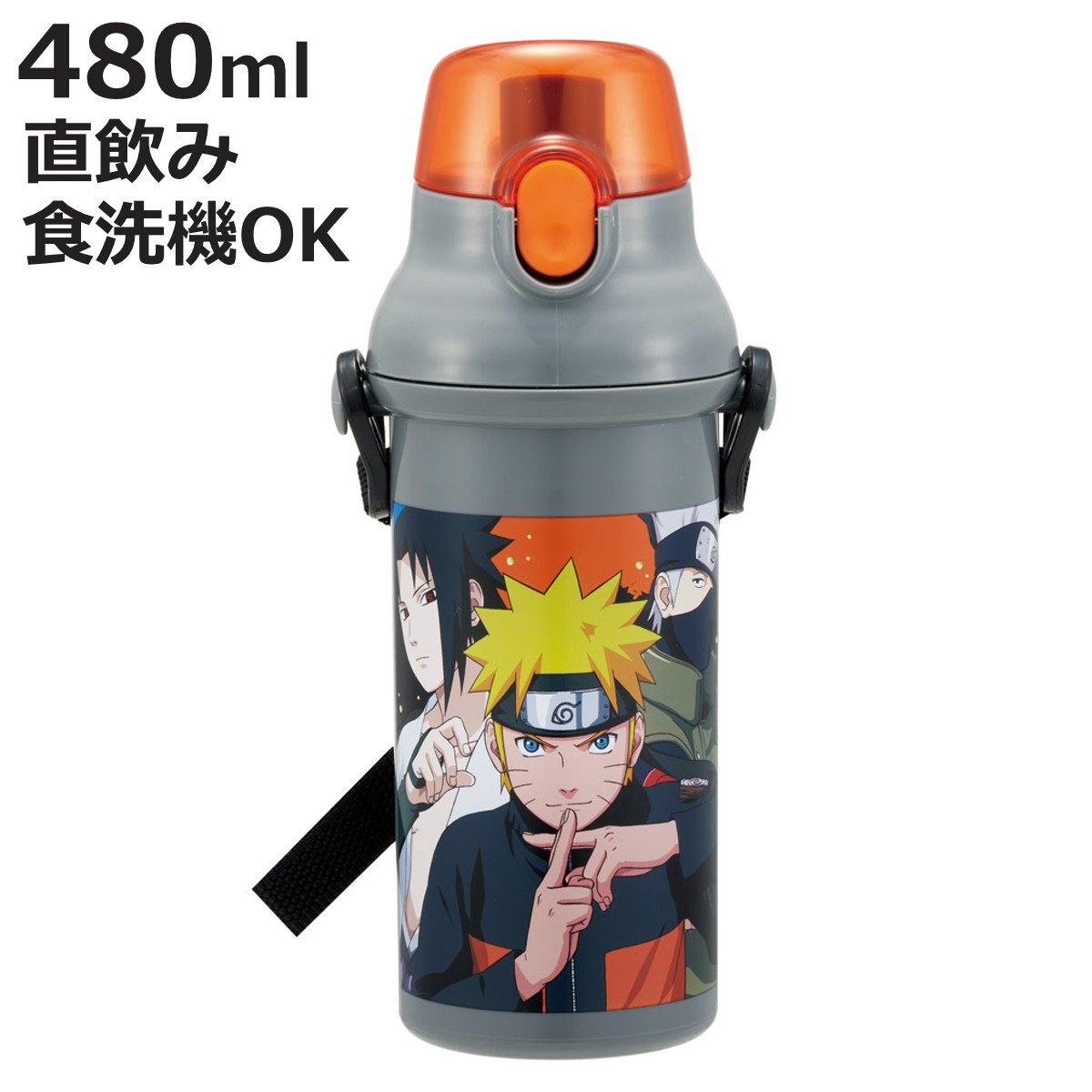 楽天市場】水筒 NARUTO ナルト 直飲みプラワンタッチボトル SKATER