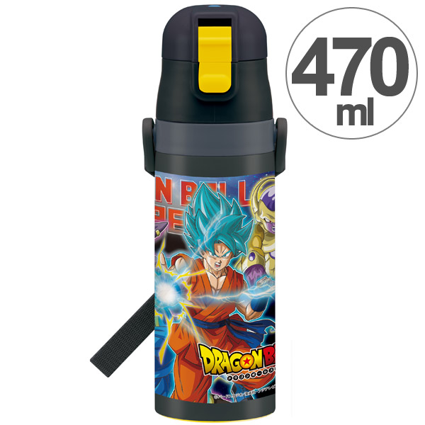 楽天市場 子供用水筒 ドラゴンボール超 直飲み ワンプッシュステンレスボトル 470ml ロック付き ステンレスボトル 保冷 ステンレス製 超軽量 ダイレクトボトル すいとう ドラゴンボールスーパー 3980円以上送料無料 お弁当グッズのカラフルボックス