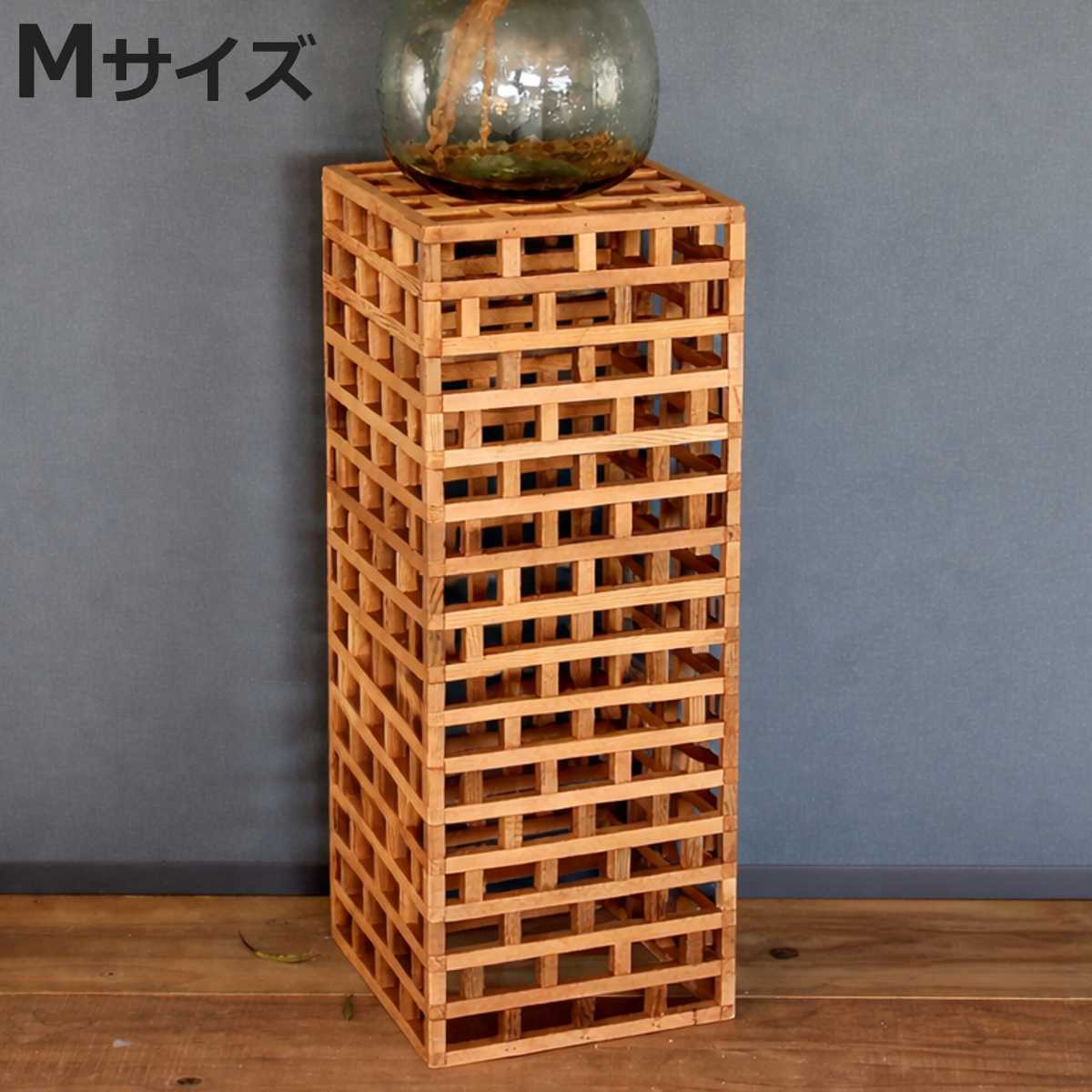 花台 TUMU ウッドディスプレイボックスハイ Mサイズ （ プランター台 フラワーラック 飾り台 プランター フラワー プランターボックス 室内 飾る 鉢 台 ボックス型 天然木 置く 植物 観葉植物 花 園芸 インテリア オブジェ ）【3980円以上送料無料】｜お弁当グッズのカラフルボックス