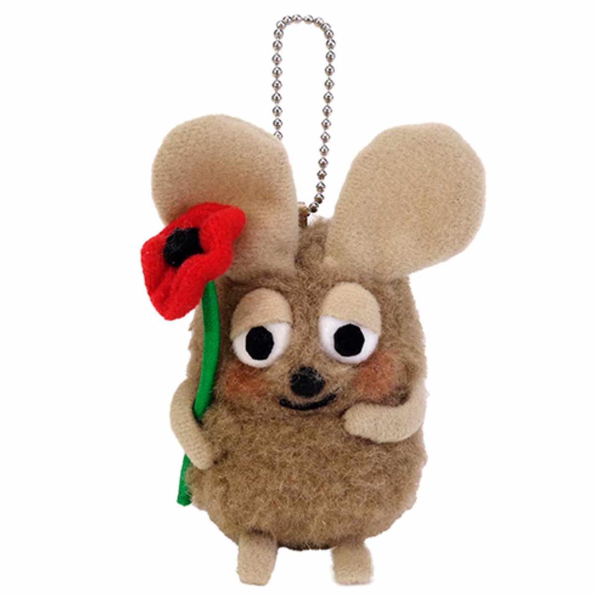 楽天市場】フレデリック ぬいぐるみ マスコット ボールチェーン BR GY