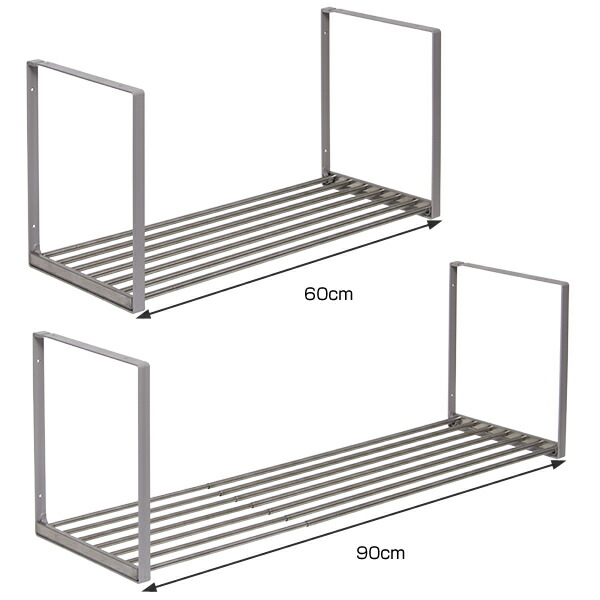 【楽天市場】吊戸棚下収納 吊り戸下収納 伸縮式 ねじ止めタイプ 幅60～90cm 1段 ステンレス製 組立式 （ 水切り棚 キッチン 水切り
