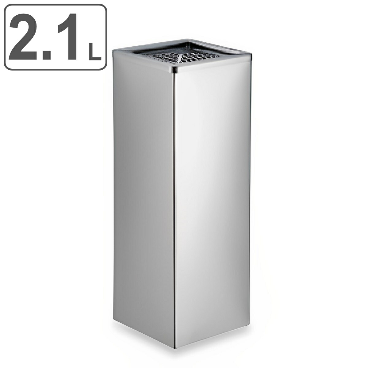 灰皿スタンド 屋内用 2.1L 業務用 ステン角型灰皿 （ 法人限定 スタンド灰皿 タバコ たばこ 煙草 吸い殻 吸い殻入れ すいがら入れ 屋内用灰皿 喫煙室 喫煙所 店舗 店 飲食店 カフェ 会社 オフィス ） 【3980円以上送料無料】