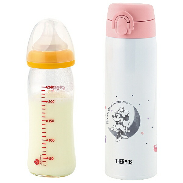 市場 調乳用 ミニー ボトル お湯 調乳 水筒 粉ミルク ステンレス Thermos 500ml 赤ちゃん Jnx 502ds 持ち運び サーモス 調乳ボトル