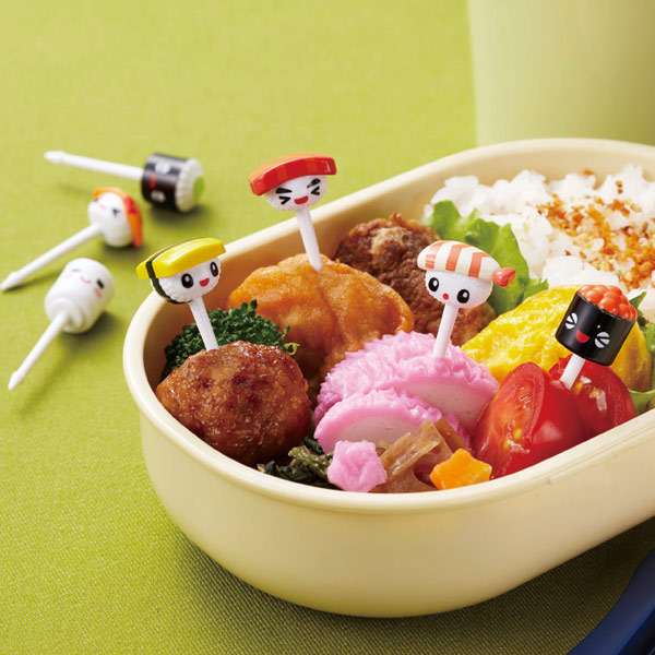 楽天市場 ピック Sushiピック 7本入 お弁当グッズ デコ弁 ピックス 子供用 キャラ弁 寿司ピック すしピック 3980円以上送料無料 お弁当グッズのカラフルボックス