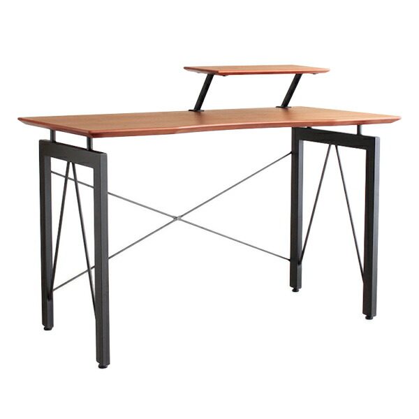 デスク 幅1cm ラック付き 収納 スチール脚 木製 天然木 ワークデスク 机 送料無料 パソコンデスク Pcデスク オフィスデスク 幅 1 奥行60 学習机 棚付き シンプルデスク 勉強机 平机 つくえ 自宅 おしゃれ ウォールナット 3980円以上送料無料 Psicologosancora Es