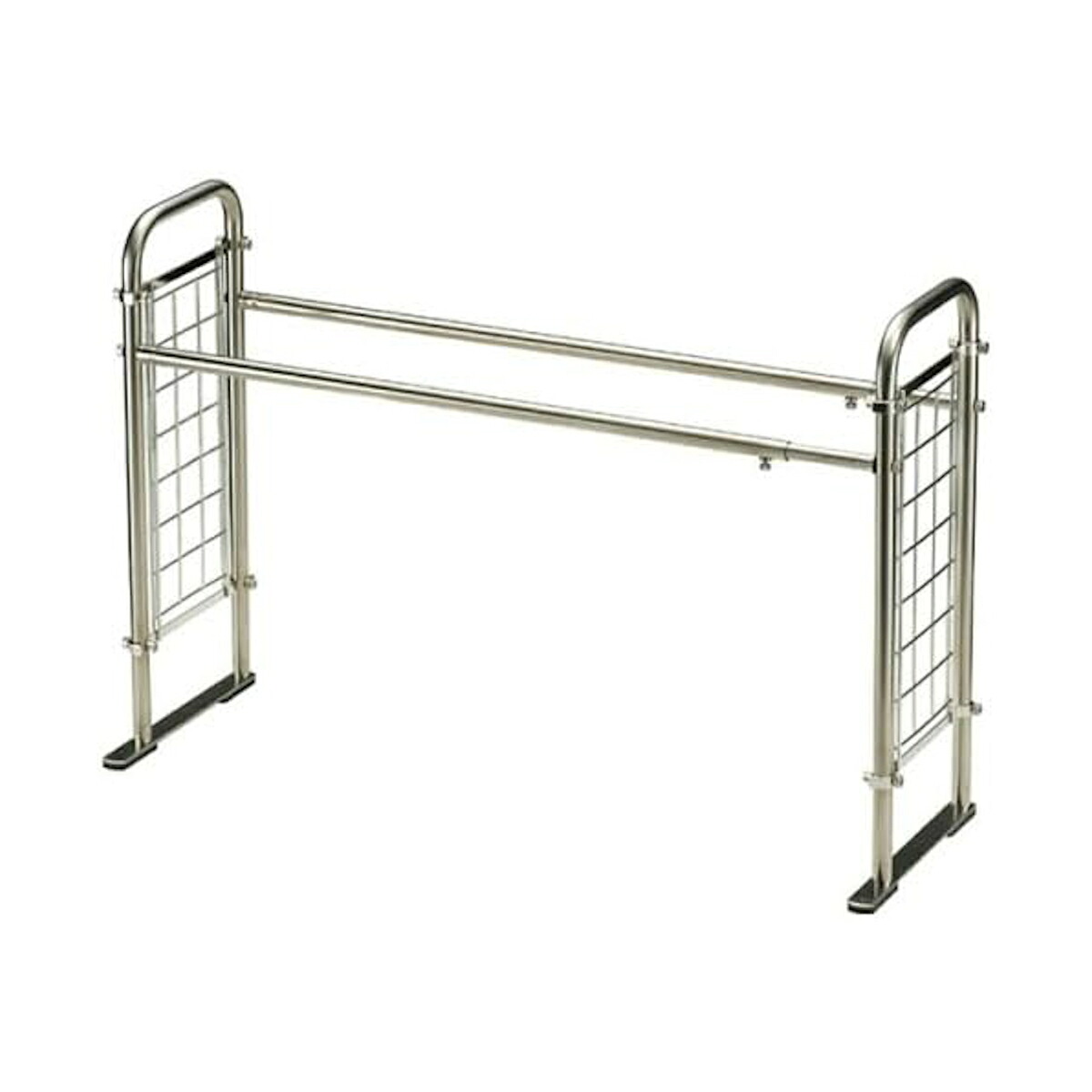 キッチンラック SUIユニ ベースラック 幅65~113cm ( ラック 組み合わせ ベース ユニット 伸縮 キッチン収納 シンク上収納 コンロ周り収納 収納棚 カスタマイズ 小物収納 掛けられる 棚 コンロ周り 日本製 ステンレス )【3980円以上送料無料】